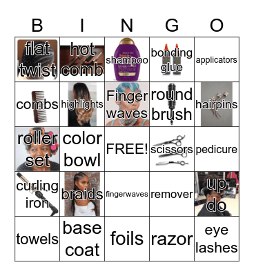 BEAUTY BINGO Card