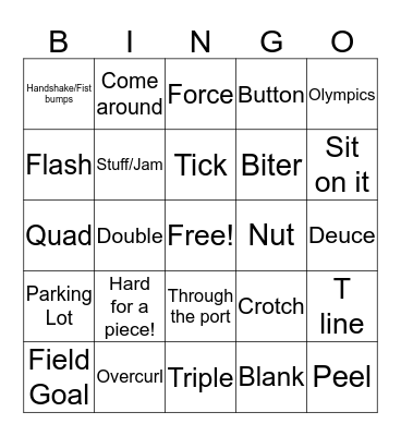 Curling Bingo Card