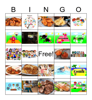 Likes and Favorites Bingo Card