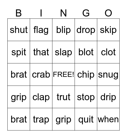 Bingo Card