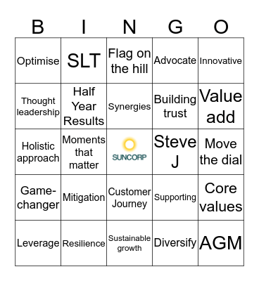 'It's a Corporate Affair' Bingo Flingo Bingo Card
