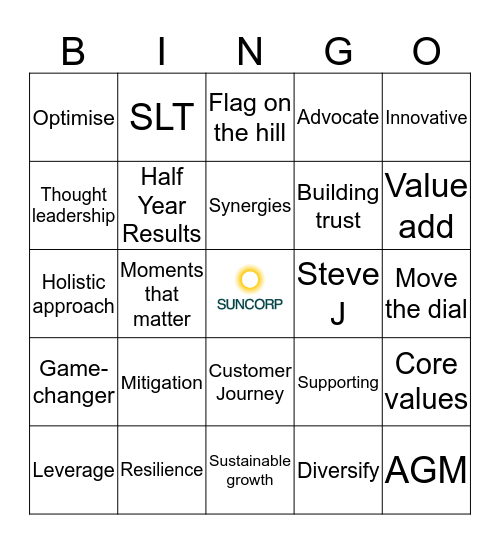 'It's a Corporate Affair' Bingo Flingo Bingo Card