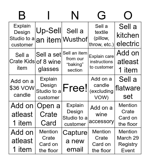 Crate&Bingo Card