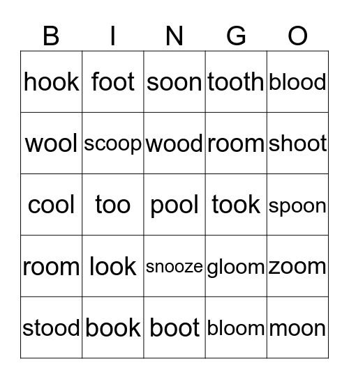 OO Bingo Card