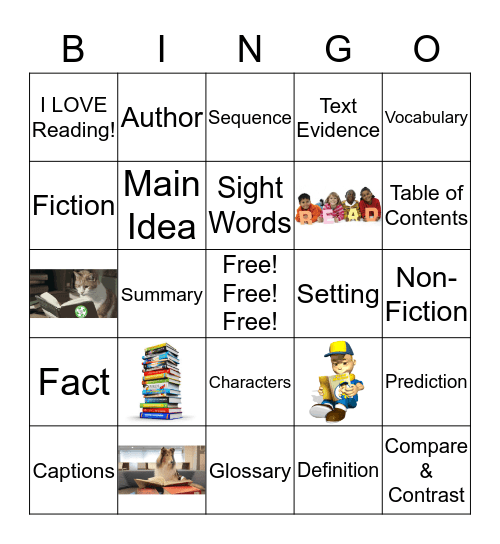 Reading BINGO Card