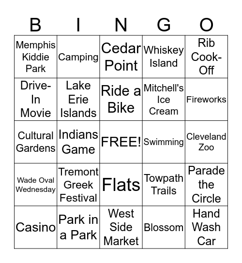 Beat the Heat Bingo  Bingo Card