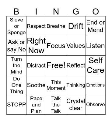 The Decider Bingo Card
