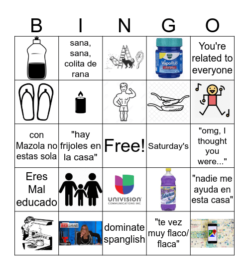 Bingo with L.A.S.O Bingo Card