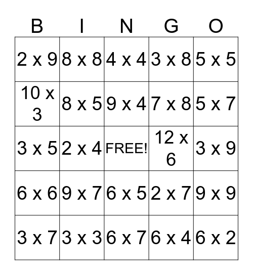 Name the Product Bingo Card
