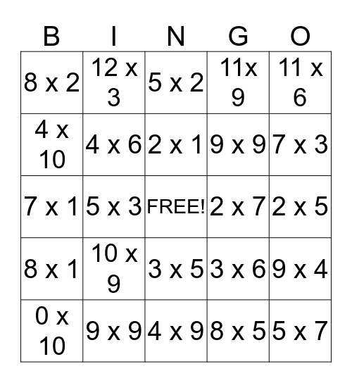 Name the Product Bingo Card