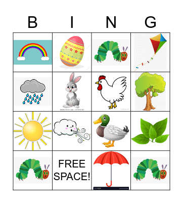 Spring Bingo! Bingo Card
