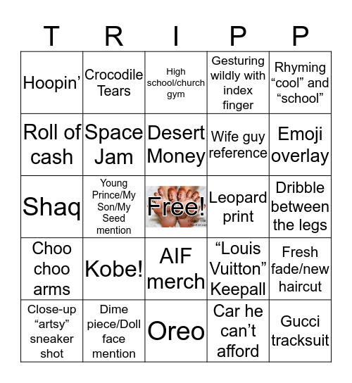 TRIPP Bingo Card