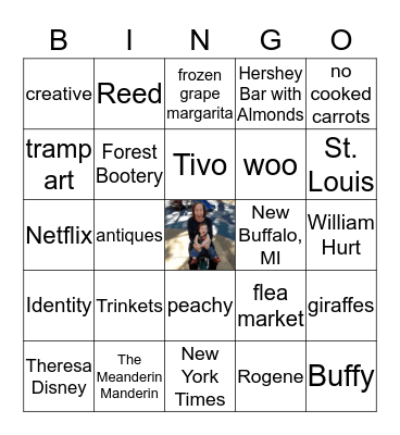 N  A  N  G  O!  Bingo Card