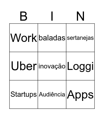 VM bingo Card