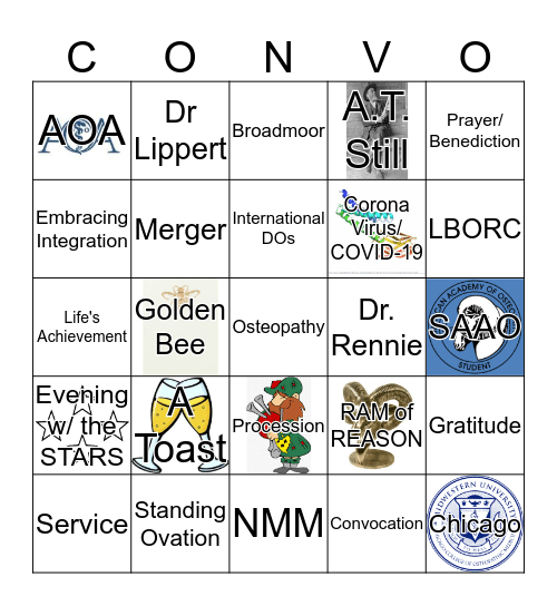 Convocation BINGO Card