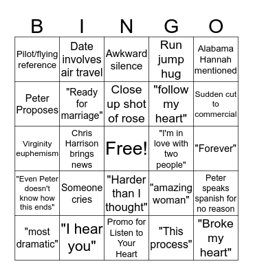 BACH FINALE 2020 Bingo Card