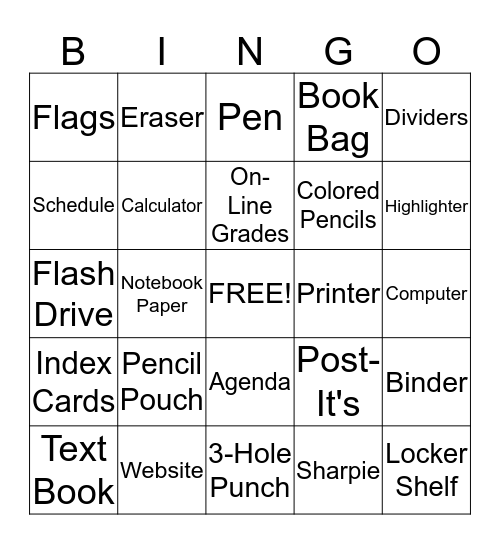 Tools 4 Success Bingo Card