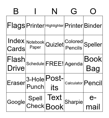 Tools 4 Success Bingo Card