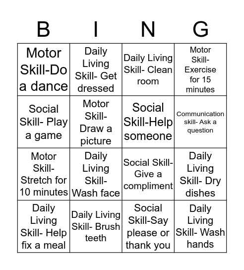 E-Learning Day Bingo- Day 1 Bingo Card