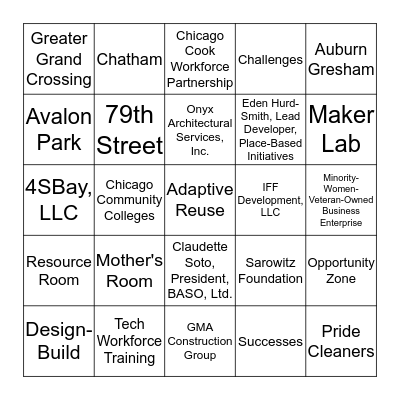 RES Staff Retreat 3/11/2020 Bingo Card