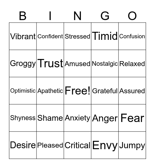 How empathetic are you? Bingo Card