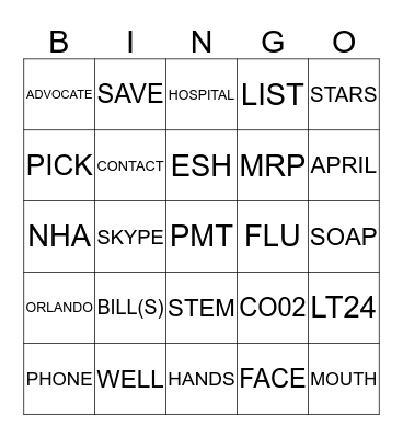 PMT BINGO Card