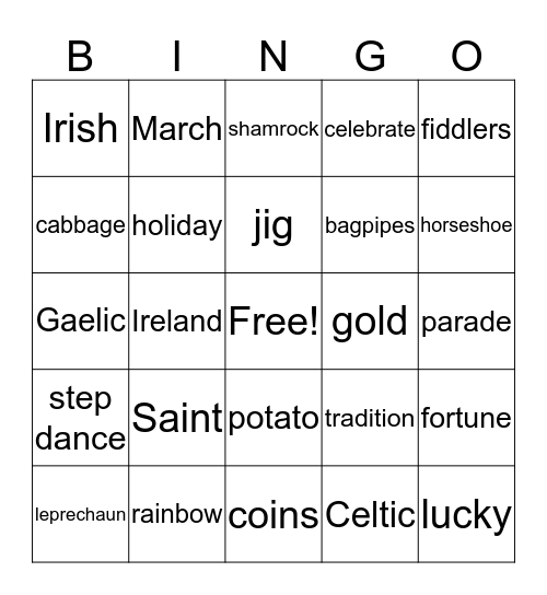 HubGo Bingo Card