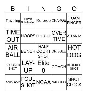 SPRING  MARCH MADNESS Bingo Card