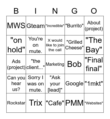 MWS Bingo Card
