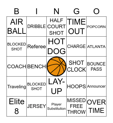 SPRING  MARCH MADNESS Bingo Card