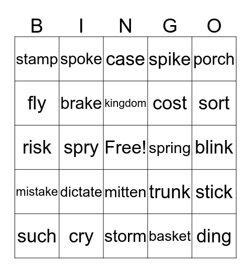 Hannah 3/12/20 Bingo Card