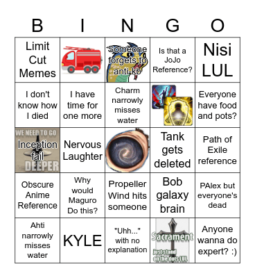 BP TEA Bingo Card