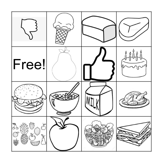 Spanish Foods Bingo Card