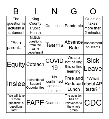 Bingo Card