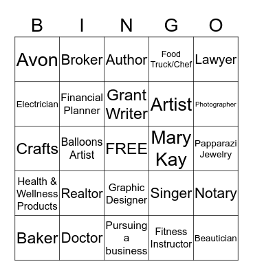 NETWORKING  Bingo Card