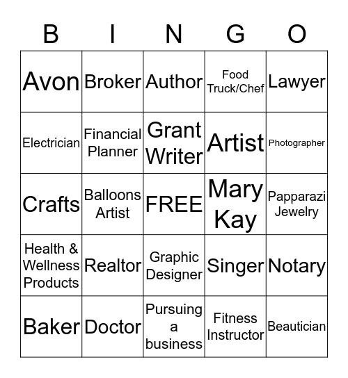 NETWORKING  Bingo Card