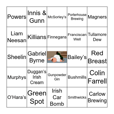 St. Patrick's Day Bingo Card