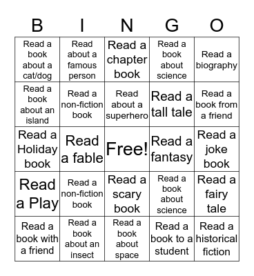 Book Bingo! Bingo Card