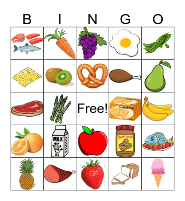 NUTRITION Bingo Card