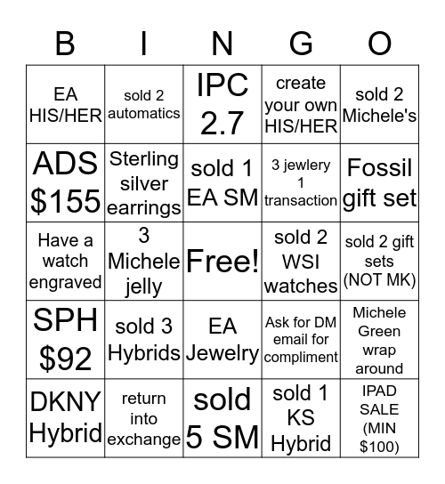 Saint Patrick's Bingo  Bingo Card