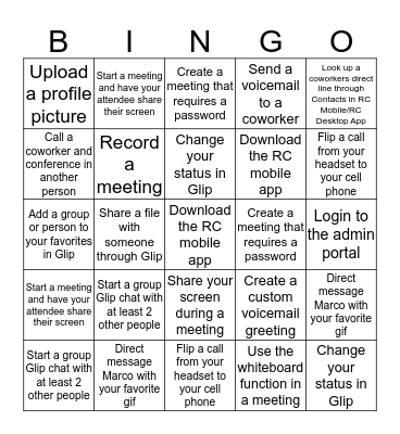 Bingo Card