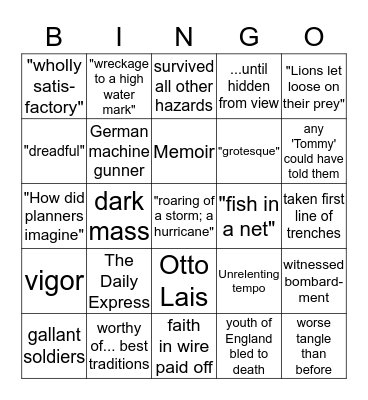 TEACHER BINGO Card
