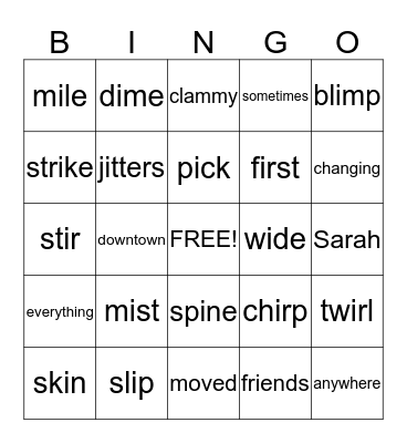Bingo Card