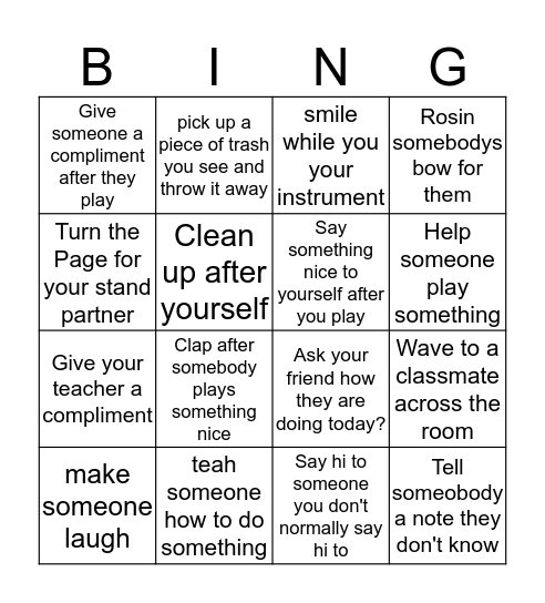 Happy Bingo! Bingo Card