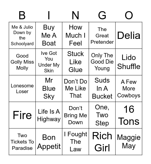 Bingo 43 Bingo Card