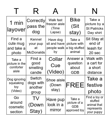 Walmart Bingo Card