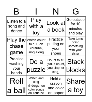 Jayden Home Learning Bingo Card