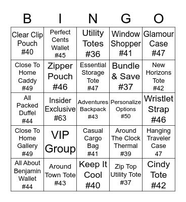 Spring 2020 Bingo Card