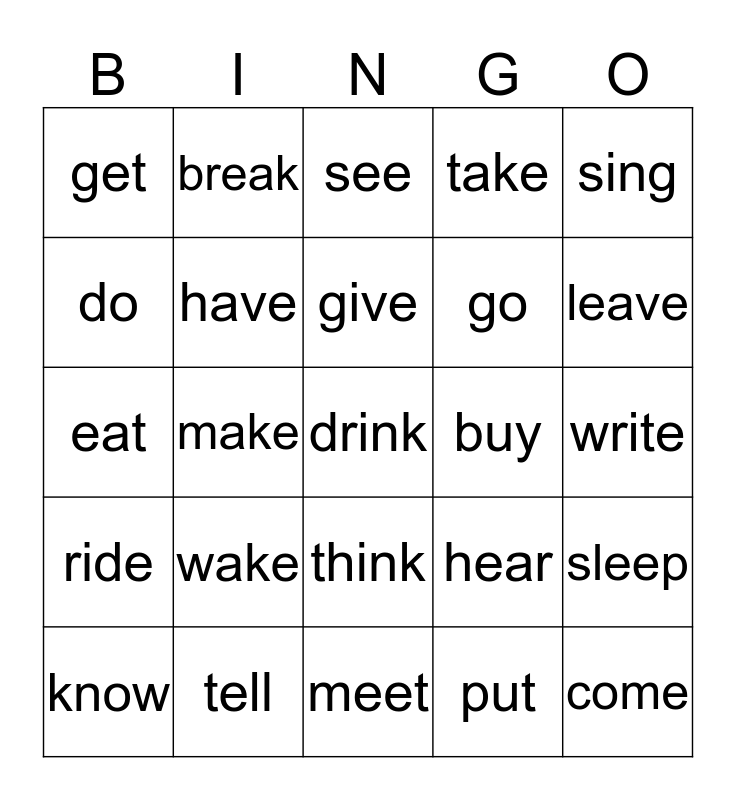 say-a-past-tense-verb-bingo-card