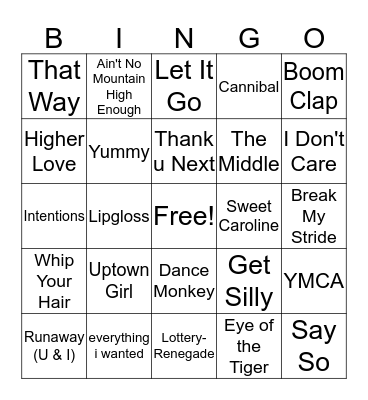 Bingo Card Bingo Card